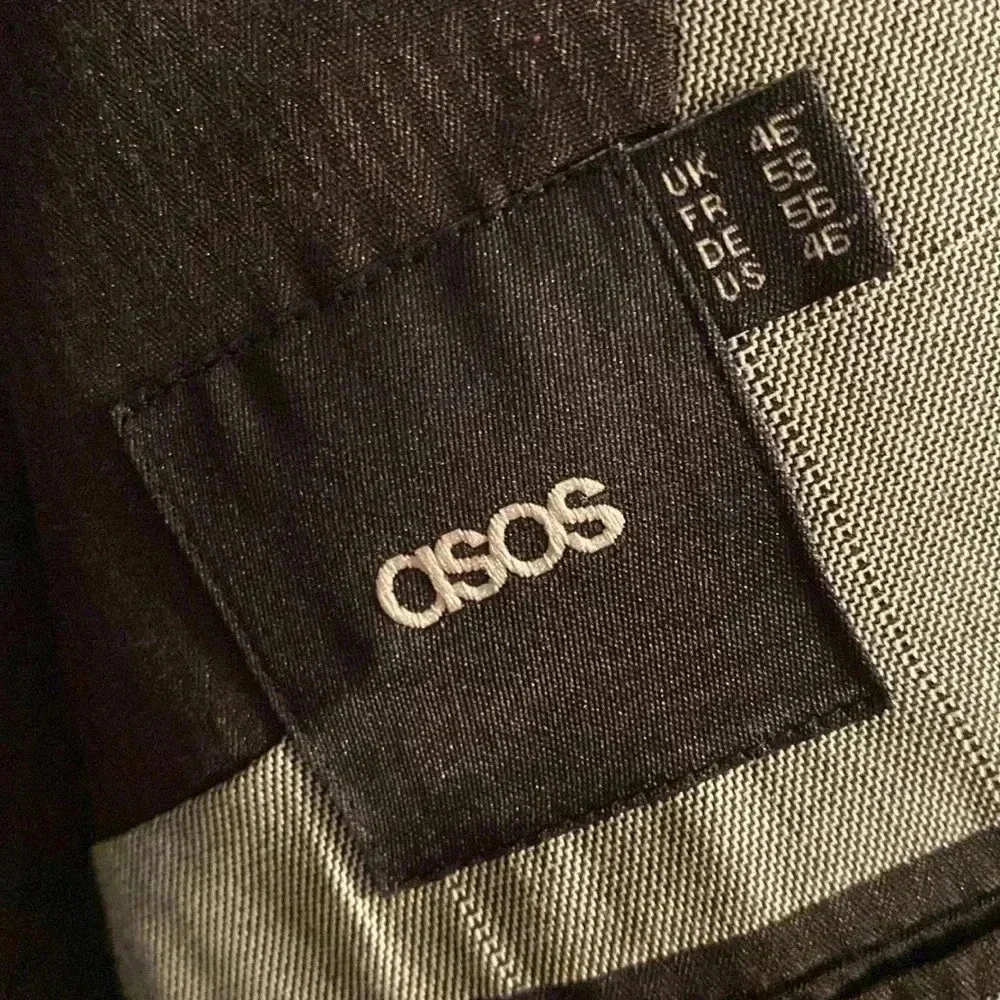 ASOS men’s blazer - size 46 - grey - 2 rear vents